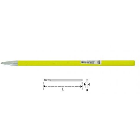 SCALPELLO Esagonale per ELETTRICISTA a PUNTA Riaffilabile MAURER 10x250 mm
