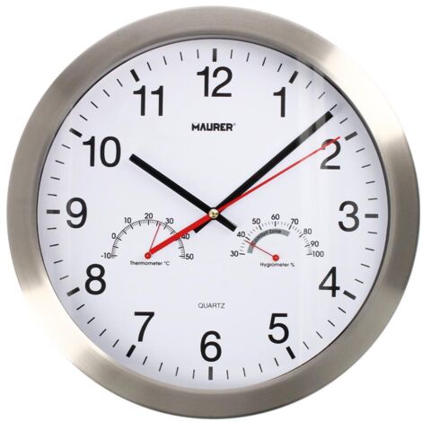 Maurer Orologio Da Parete Blinky – Design Rotondo Analogico – Diametro 25 Cm – Stile Moderno - 3