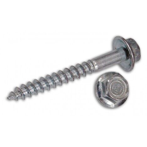 Viti Autoperforanti Per Lamiera - Esagonali DIN7504K - 4,8 X 16 Mm SW 8 - Filetto Pieno - Zincato (200 Pezzi - Foto 2