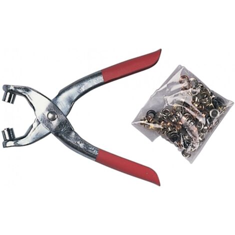 PINZA OCCHIELLATRICE MAURER + 100 OCCHIOLI PICC. - CF. IN BLISTER
