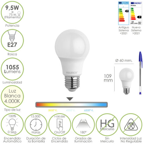 LAMPADA LED MAURER GOCCIA SMER. E27 9,5W 1055LM 4000K  L.NEUTRA