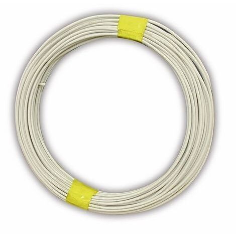 FILO PLASTICATO MT. 20 MM 2,8 BIANCO (1/2)
