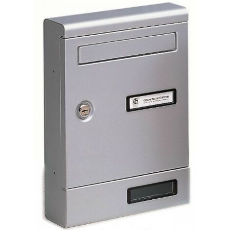 CASSETTA POSTALE SILMEC 10-351.72 ALLUMINIO SILVER