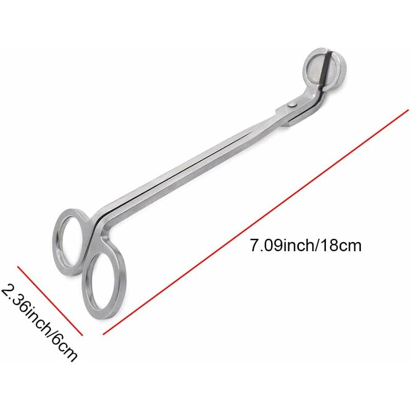 1PC 18CM Candle Wick Trimmer Stainless Steel Candle Scissors