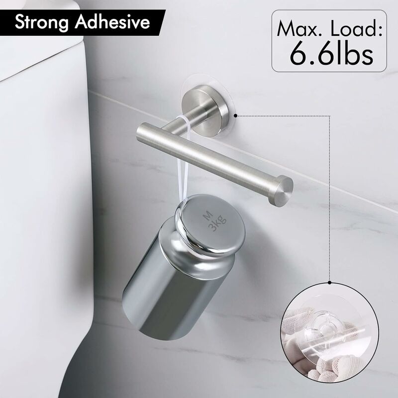 KES Home KES Toilet Paper Holder Stand SUS 304 Stainless Steel Rustproof  Pedestal Lavatory Tissue Roll Holder Floor Stand Modern Brushed