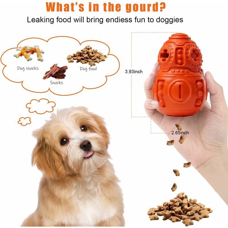 Dog Toy Small and Large Dog Toy Boredom Buster IQ Festive & Novelty  Nosework Toy Dog Puzzles Puppy Training Slow Feeding Toy 