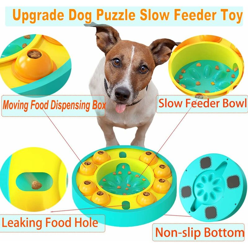 Dog Pet Paw Puzzle Feeder Bone Toy Boredom Breaker Interactive Foraging  Bowl