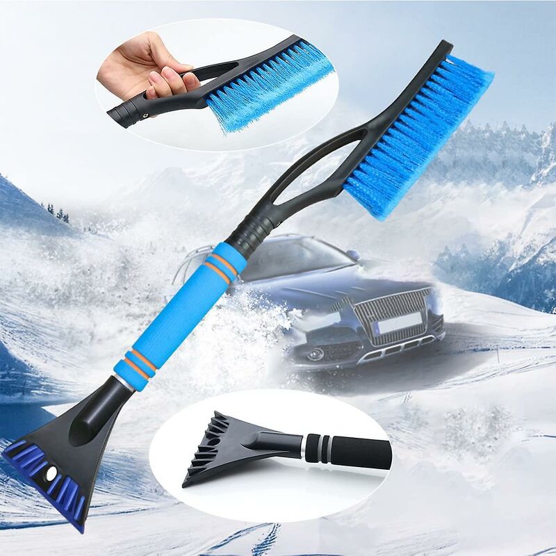 2/1PCS Car Window Snow Scraper Windshield Scraper Ice Scraper Snow Removal  Tools with Cleaner Stainless Steel Car Snow Plow