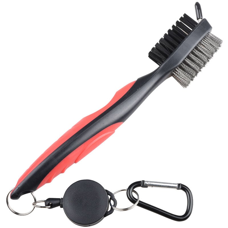 1pc Cleaning Brush With Clip, Double-ended Groove Brush & Japanese