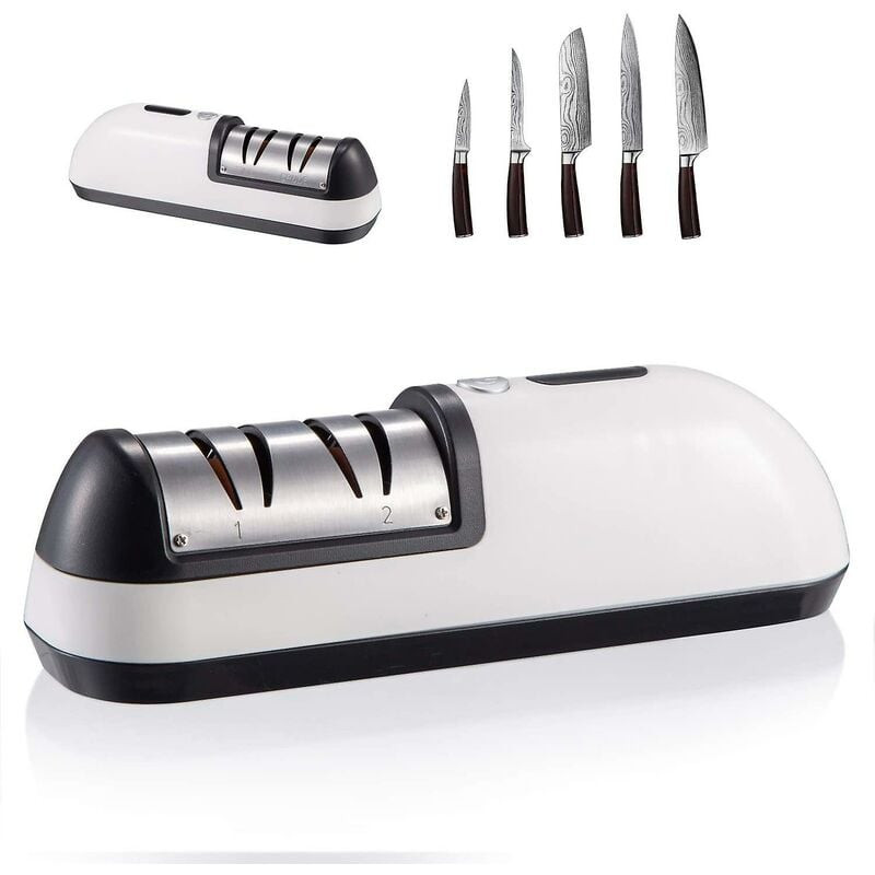 4-in-1 Knife Sharpener Kit with Cut-Resistant Glove, 3-Stage Quality  Kitchen Knife Accessories to Repair, Grind, Polish Blade, Professional  Knife