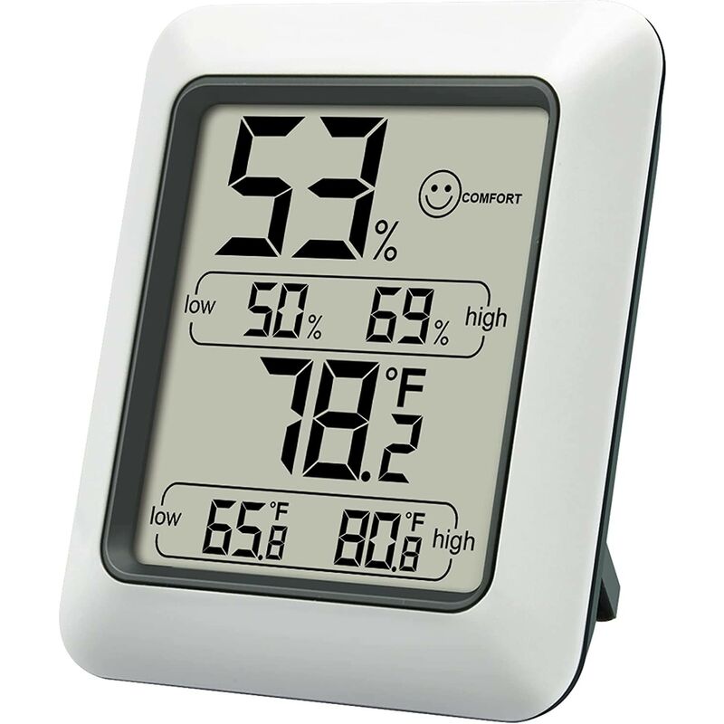 Mini Hygrometer, Small Digital Thermometer Hygrometer Detecter Indoor Outdoor  Humidity Meter Gauge For Car Greenhouse Home Basement Thermometer(1pc)