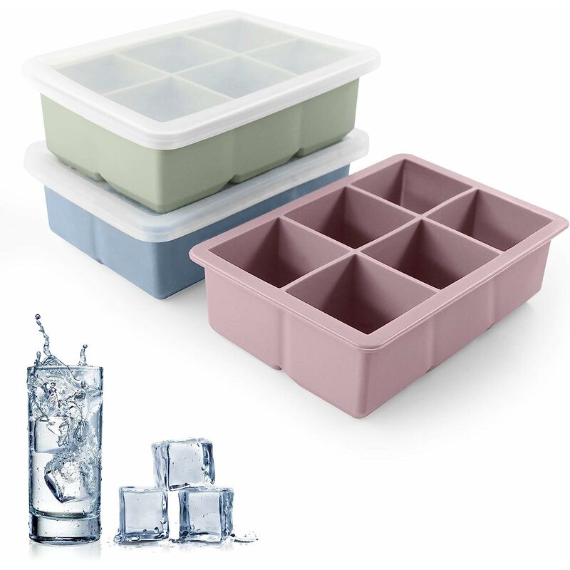 1 Set Of Ice Tray: 32/64-cube Silicone Ice Cube Tray With Lid And Trash Bin,  Ice Cube Molds For Refrigerator, Easily Make Perfectly Shaped Ice Cubes  With This Home Kitchen Ice Mold