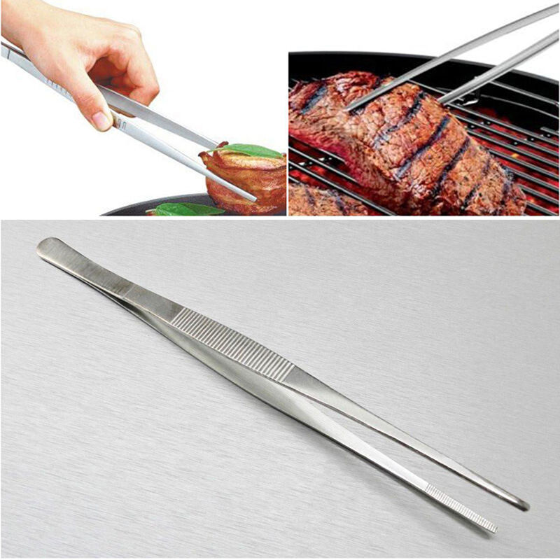 Pack of 2 Stainless Steel Kitchen Tongs Frying Tongs Kitchen Tongs