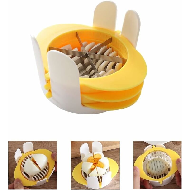 1pc 2 In 1 Egg Slicer, Multipurpose Slicer For Hard Boiled s, Sturdy ABS  Body With