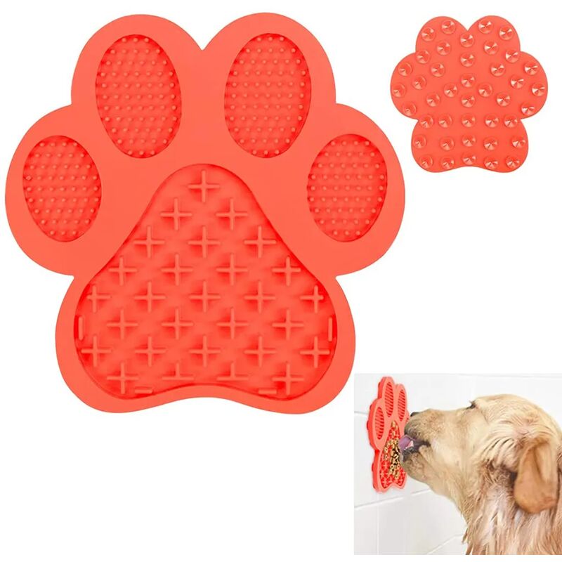 Dog Lick Mat, 2 Pieces Bpa Free Cat Lick Mat With 1 Silicone