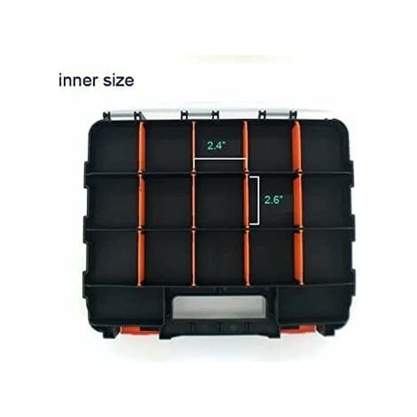 13 Small Heavy Duty Plastic Toolbox Chest Storage Tool Box Case Tray  Organiser