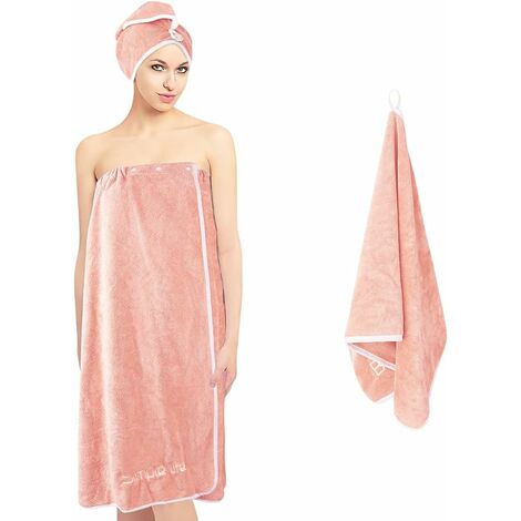 Bath Towels, Pink, 24 x 46 in. Towels for Pool, Spa, and Gym Lightweig