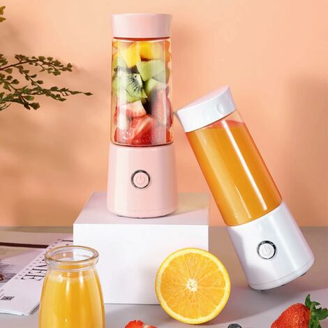 Portable Electric Mini Blender 500ML Type-C Rechargeable Fruit Mixers Juice  Maker Machine Multifunction for Home Travel Sports