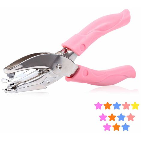 Hand Hole Puncher Pink Handle (Heart) Hole Punch Craft A4 Paper