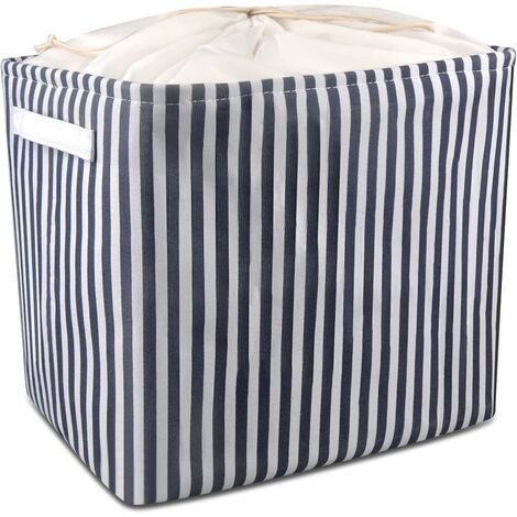 Cotton Linen Collapsible Laundry Hamper ...