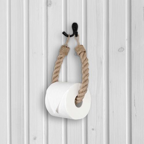 Paper Towel Holder..bamboo Roll Holder..jute Rope Nautical Decor..for  Kitchen 