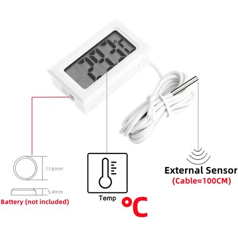 1pc Mini Electronic Palm-sized Thermometer & Hygrometer, Desktop