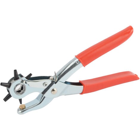 10 Multipurpose Belt Punch Pliers Leather Punch 6 Size Punch Tool