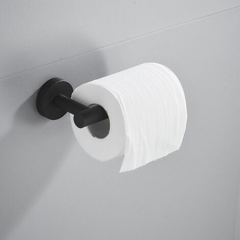 Toilet Paper Holder, Modern, Matte Black, with Shelf, Malta Gedy 2039-14 by Nameeks