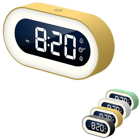 STOL Stitch Digital Alarm Clock with Temperature, Large LED Night Light,  Smart Alarm Clock with Charging Cable, for Girls, Kids, Teens, Gift (Book  Ears)