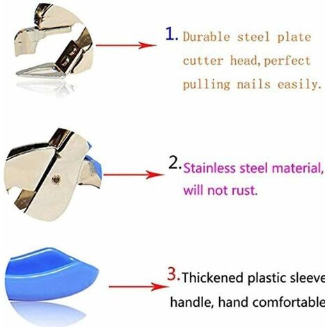 1 PCS Professional Magnetic Staple Remover Puller Rubberized Staples  Remover Staple Removal Tool for School Office Home Black