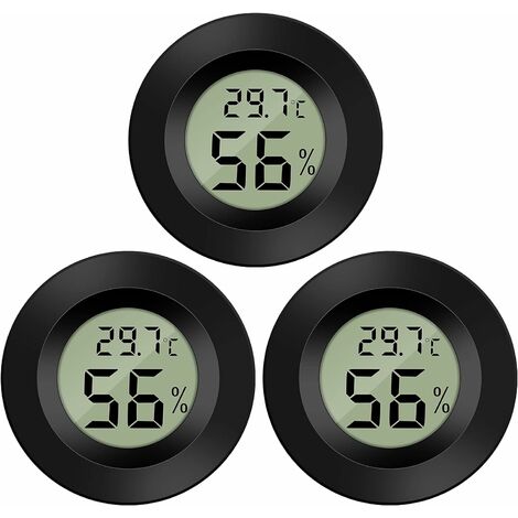 Thermometer Hygrometer, Indoor Outdoor Thermometer Round Touch Screen  Hygrometer Wireless Electronic Thermohygrometer With Lcd Display For Home,  Green