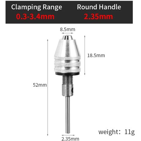 Mini drill chuck for cordless online screwdriver