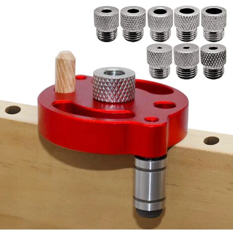 Round Wood Dowel Maker 6mm, 8mm, 10mm, 12mm Punch Locator with HSS Bit  Electric Drill Milling Pin Auxiliary Woodworking Tools