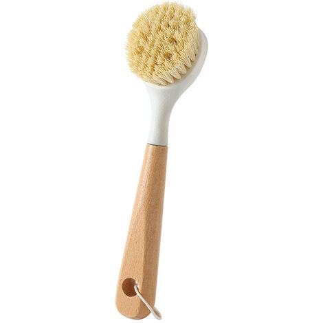 1pc Gray Refillable Multi-functional Dishwashing Brush With Built