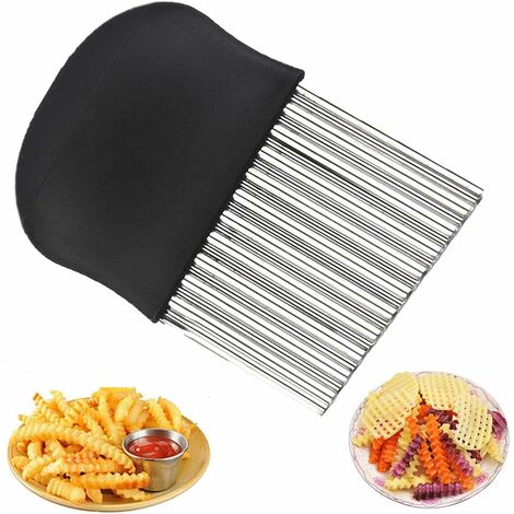 Potato Cutter Cooking Tool Stainless Wave Steel French Fry Potato
