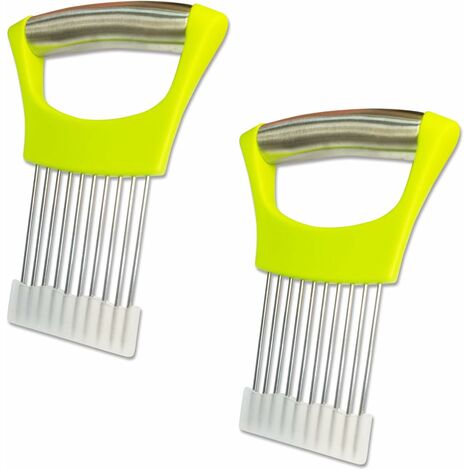 1pc Onion Slicer With Holder & Lemon Slicer, Vegetable Meat Slicing Thin  Tool For Home Kitchen