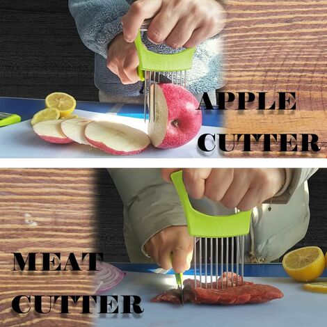 1pc Onion Slicer With Holder & Lemon Slicer, Vegetable Meat