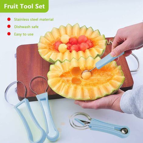 Hot Sale 4 In 1 Stainless Steel Fruit Scooper Seed Remover Melon