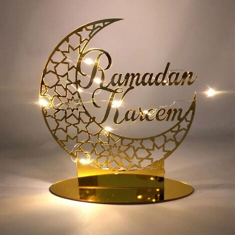 Ramadan Mubarak Lampe Décorations, Décorations Eid Mubarak Ramadan