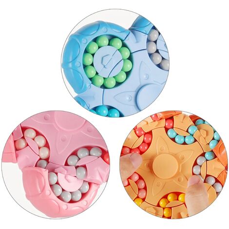 Rotating Magic Bean Fingertip Toys Stress Relieve Fidget Spinners Magic  Cube,Fingertip Toys for Children Teens & Adults 