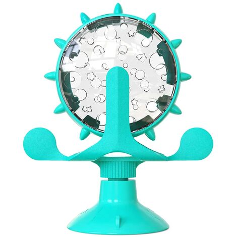 Jouets pour chiens Ventouse Slow Eat Windmill Snack and Strategy Food  Leaker Toys for Dogs and Cats, Blue