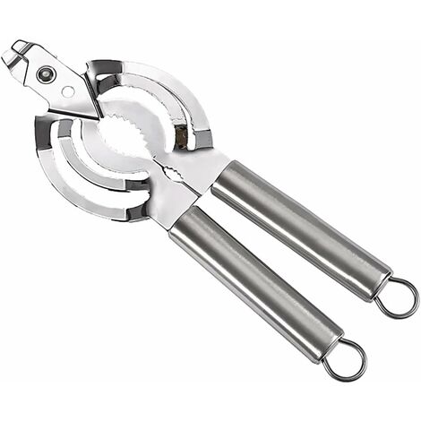 Adjustable Stainless Steel Can Opener,Adjustable Multifunctional Can Opener,Jar  & Bottle Opener,Jar Opener for Weak Hands for Any-Size lids (1PCS) 