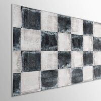 Tête de lit de PVC imprimé, 5 mm d'épaisseur.Tête de lit modèle Awanui, 135x60cm