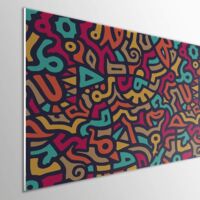 Tête de lit de PVC imprimé, 5 mm d'épaisseur.Tête de lit modèle Mendrisio, 115x60cm
