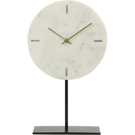Bloomingville Alzata In Marmo Bianco Con Piedini - Piatto Da Portata Per Formaggi E Antipasti, 38x15 Cm - 4