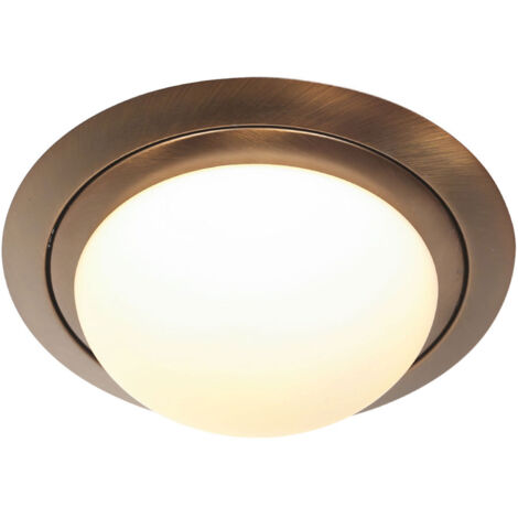 Steinhauer - plafoniera - Ikaro - bronzo - vetro metallo - Ø 29cm