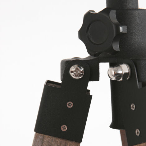 Mexlite lampade da terra Triek - nero - legno - 4103ZW