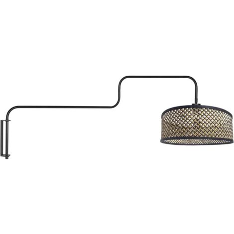Krinner Deco Glass Bold 22520 Lampada Decorativa A LED In Bambù E Vetro Soffiato, Ricaricabile Solare E USB, Nero, 33cm