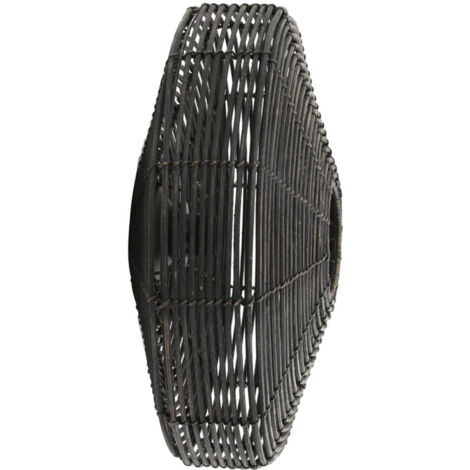Applique da parete in rattan con braccio oscillante, lampada da parete regolabile in bambù vintage per camera da letto (lampadina E27 non inclusa) | Leroy Merlin