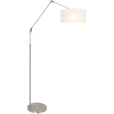 Lampada da tavolo moderna a stelo con paralume rotondo in vetro a luce